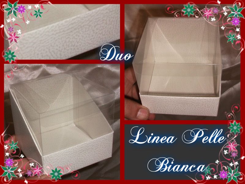 Duo 10x10x9 - Linea Pelle Bianca -
