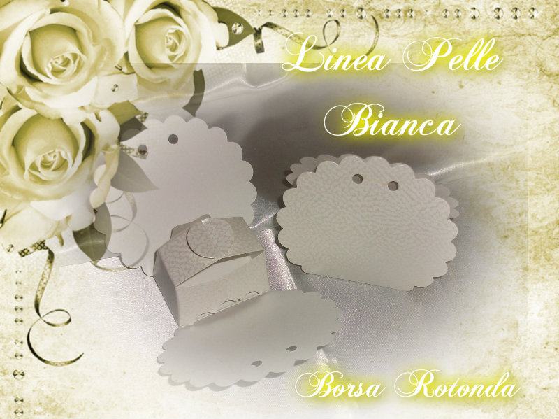 Borsa Rotonda - Linea Pelle Bianca -