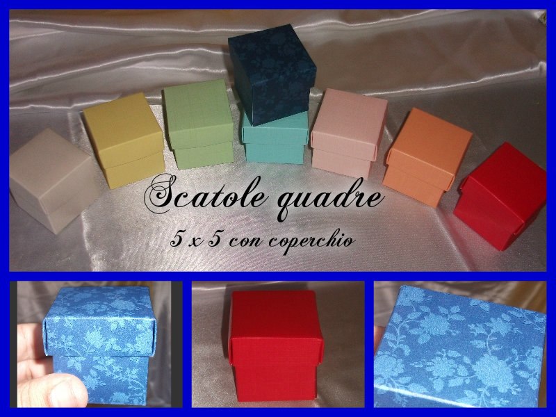 Quadra 5x5 con coperchio - Rossa -