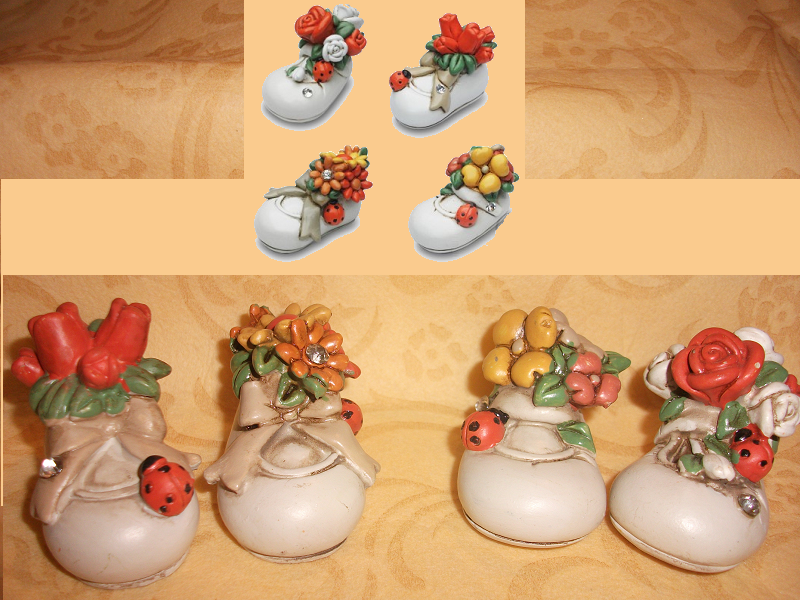 Scarpetta con fiori XD1245