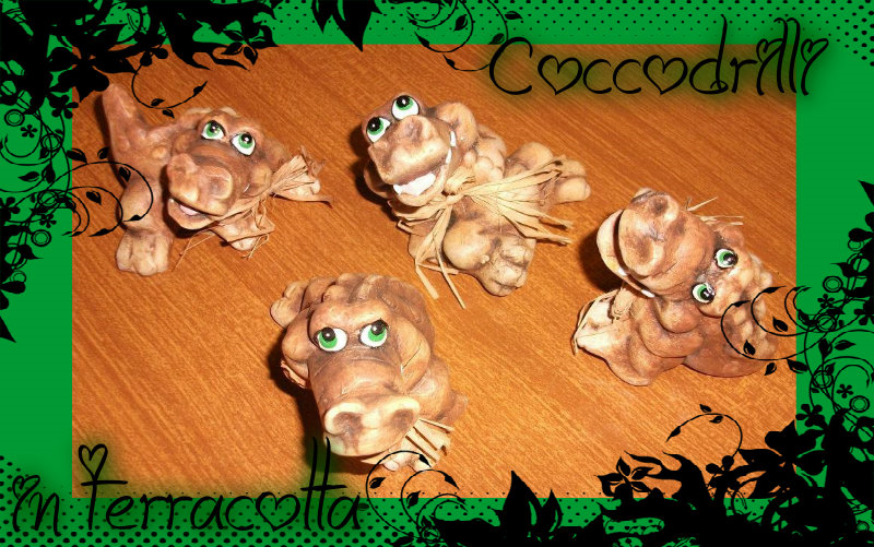 Coccodrilli in Terracotta - PB4871