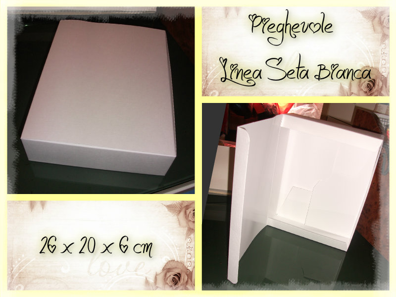 Line seta bianco - Pieghevole - 26x20x6 cm