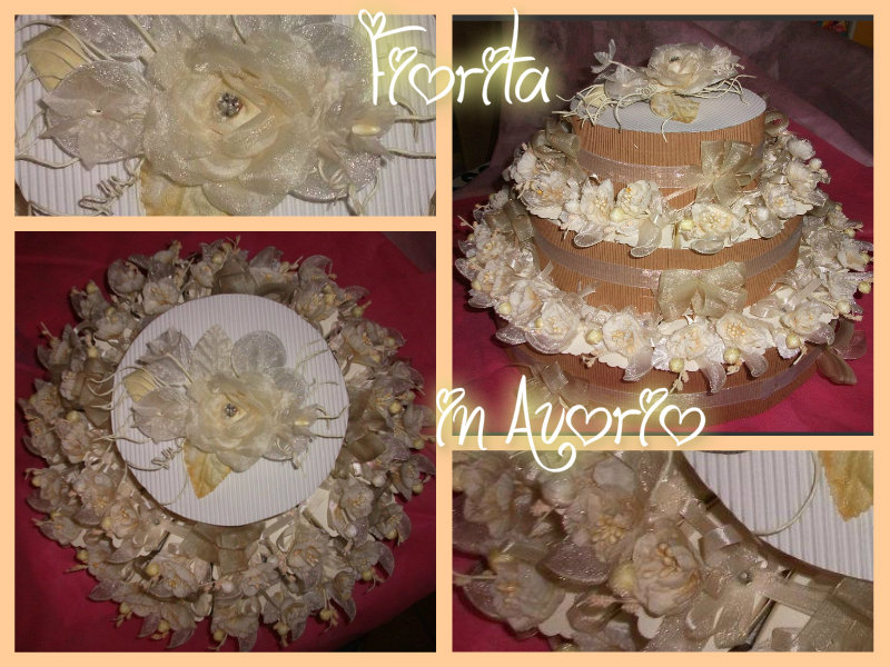 Torta Fiorita - in Avorio -