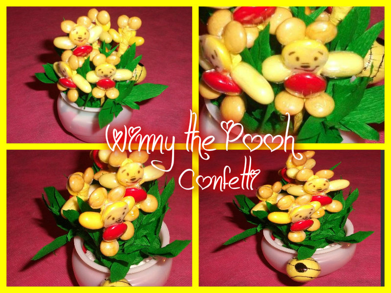 Barattolino con Winnie the Pooh di confetti