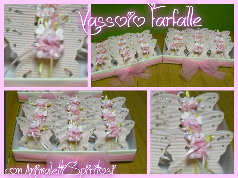 Vassoio Farfalle e Animaletti Spiritosi