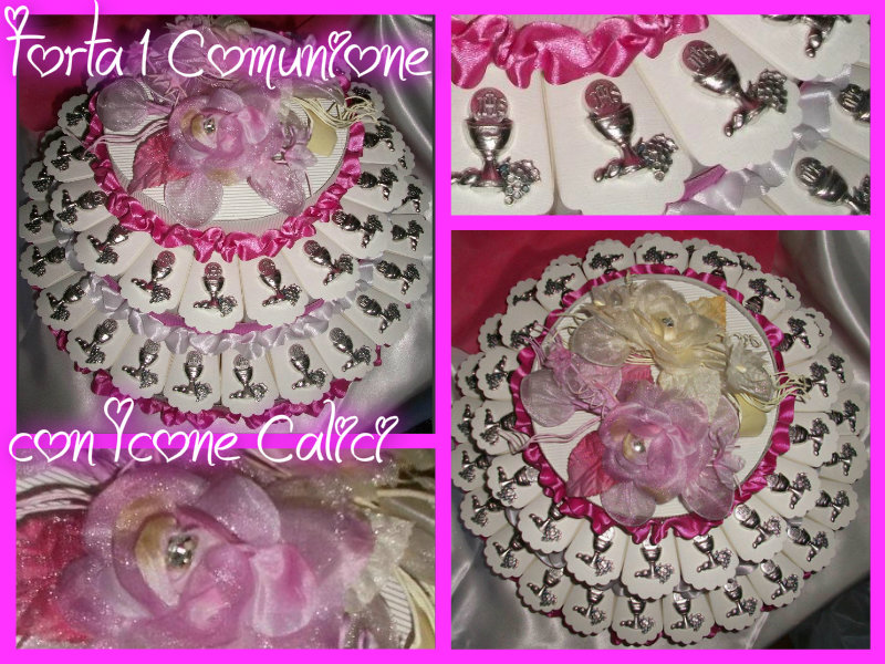 Torta Tonda 1° Comunione - 40 fette -