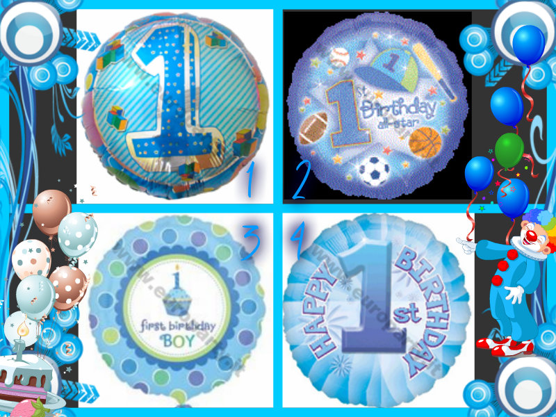 Palloncini Mylar 1° Compleanno