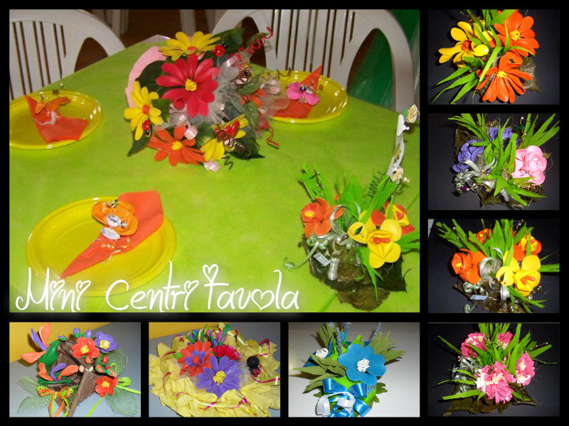 Mini Centri Tavola fiori assortiti
