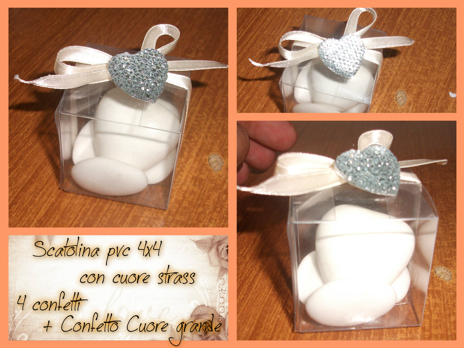 Scatola pvc 4x4 - Pensiero d'Amore -
