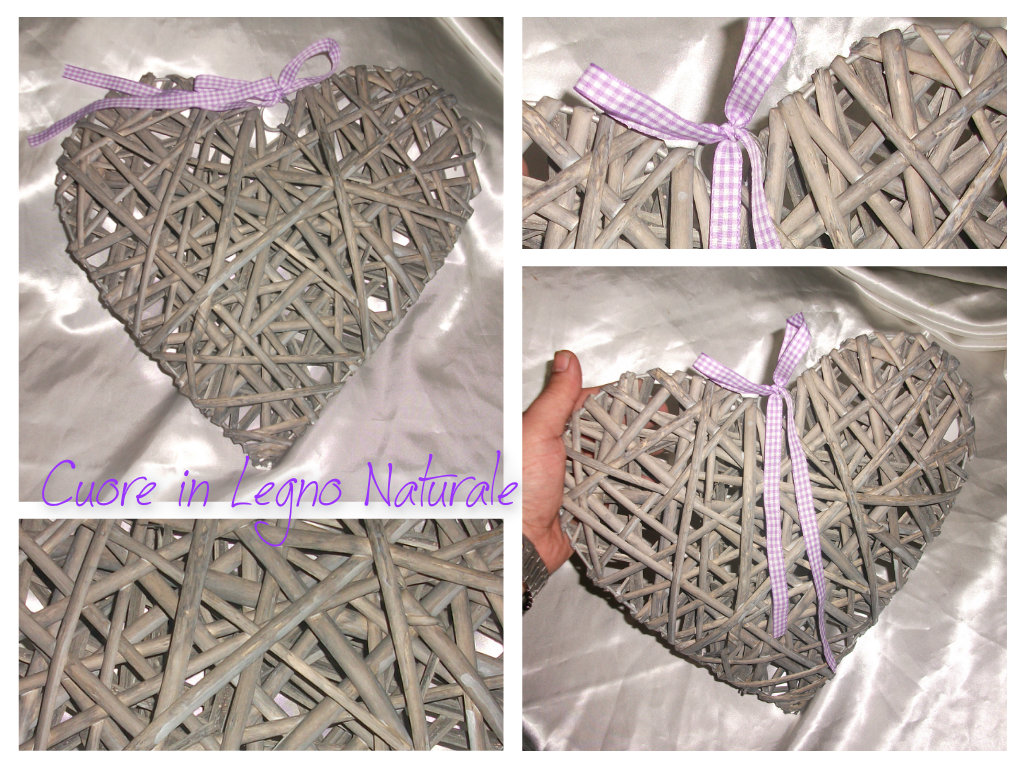 Cuore in Legno Naturale. A51.15.95