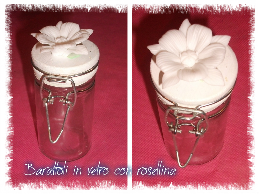 Barattoli in vetro con rosellina